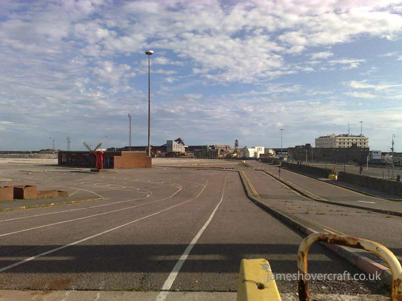 Dover Hoverport being demolished, August 2009 - The site where once stood a proud icon of 1980s technological dream (credit: James Rowson).